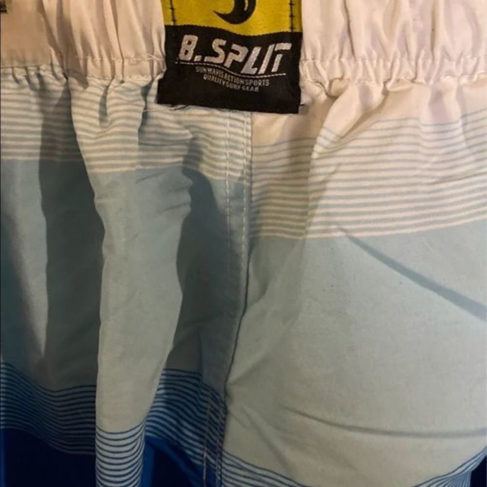 B. Split Men’s Swim Trunks - Picture 3 of 4